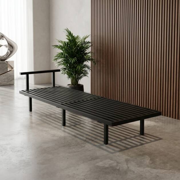 Modern Metal Bench
